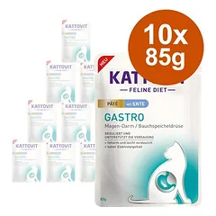 Kattovit Gastro Paté 10 x 85 g, drėgnas maistas katėms