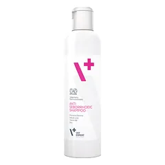 VETEXPERT Antiseborrhoeic šampūnas katėms ir šunims intensyviai odos priežiūrai, 250 ml