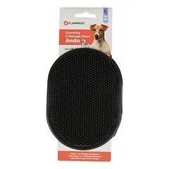 Flamingo pirštinė-šukos grooming glove, 11x15x3 cm