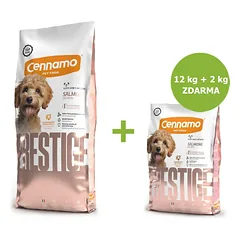 Prestige Dog Puppy Mini & Medium Salmon 12 kg + 2 kg ZDARMA