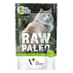 VETEXPERT RAW PALEO Adult game 100 g šlapias maistas -elnėna
