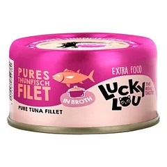 Lucky Lou Extra Food filė sultinyje, drėgnas maistas katėms 12 x 70 g — 2 nuotrauka