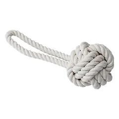 Quapas Dog Toy Rope Ball Natural