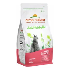 Almo Nature Holistic Functional Cat Anti Hairball su lašiša, sausas maistas katėms 400 g