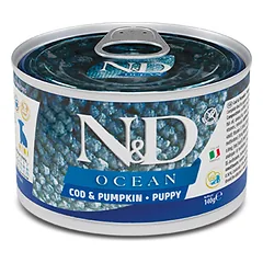 FARMINA N&D OCEAN - DOG Wet Cod&Pumpkin PUPPY MINI 140 g (pak.6)