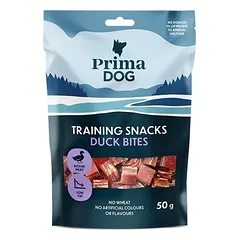 PrimaDog treniravimo skanėstai – antienos kąsneliai 50 g