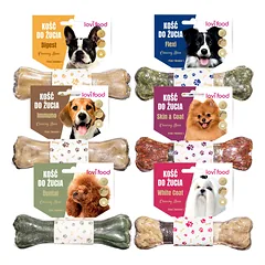 Lovi Food Chewing 6x 115g - funkcinių skanėstų rinkinys, kramtomieji kaulai šunims 17 cm