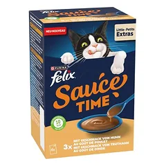 Felix Sauce Time drėgnas maistas katėms 6 x 40 g, < 79 g — 2 nuotrauka