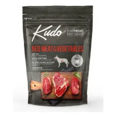 Kudo Red Meat & Vegetables Mini Adult sausas pašaras su raudona mėsa šunims
