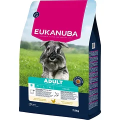 EUKANUBA Adult Small Breeds Chicken 7,5 kg sausa maistas mažų veislių šunims, turintis šviežio vištienos