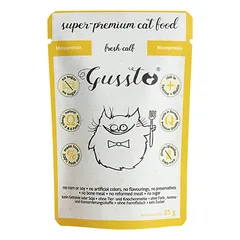 GUSSTO Cat Fresh Calf konservai katėms su šviežia veršiena, 85 g nuotrauka