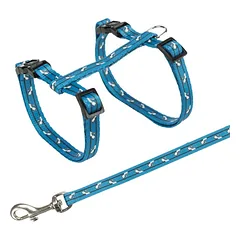 TRIXIE Kačių petnešos su pavadėliu, 27-45 cm-10 mm, 1.20 m (pak.4)