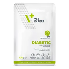 VetExpert Veterinary Diet Diabetic cat 100g pouch