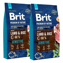 BRIT Premium By Nature Sensitive Lamb 16 kg (2 x 8 kg)