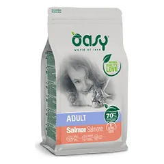 Oasy Adult Cat Salmon sausas pašaras su lašiša katėms