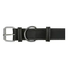 TRIXIE Rustic rieb. odos antkaklis Heartbeat, L 47-55cm/40mm, juodas — 2 nuotrauka