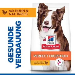 Hill's Science Plan Perfect Digestion Adult 1+ Medium su vištiena ir rudaisiais ryžiais, sausas maistas šunims, 1,5 - 2,9 kg — 2 nuotrauka