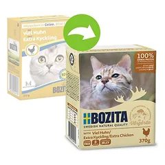 Bozita Tetra gabaliukai drėgnas maistas katėms, ekonominė pakuotė 24 x 370 g, 200 - 399 g — 2 nuotrauka