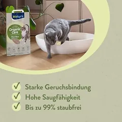 Biokat's Organic Care augalinės skaidulos, kraikas katėms, 30 l (apie 12 kg) — 3 nuotrauka