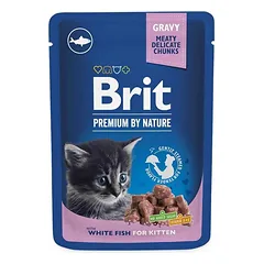 Brit Premium konservai kačiukams White Fish Kitten 100g — 2 nuotrauka