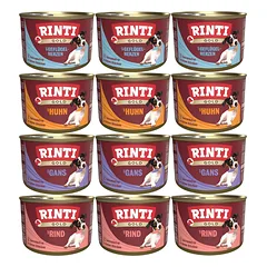 RINTI Gold Mini Mix skonių mišinys mažoms veislėms 12x185 g