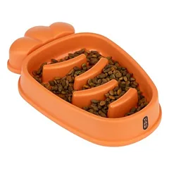 TIAKI lėto ėdimo dubenėlis Morkos, 400 ml, L 31,5 x B 19 x H 45 cm — 4 nuotrauka
