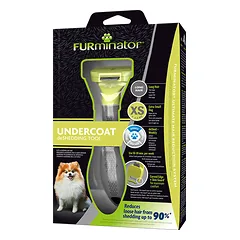 FURminator deShedding šukos ilgaplaukiams šunims XS