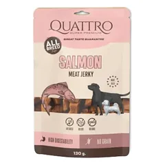 Quattro Maisto papildas suaugusiems šunims Jerky - Salmon protein bar su lašiša 130g