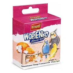 Vitapol mineralinis akmuo su apelsinais, papildomas pašaras dekoratyviniams paukščiams, 35 g