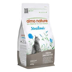 Almo Nature Holistic Functional Cat Sterilized su ančiuviais sausas maistas sterilizuotoms katėms, 400 g
