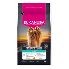 EUKANUBA Breed Care sausas maistas Jorkšyro terjerams su vištiena, AB, 3 kg