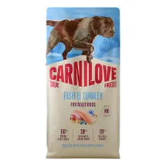 Carnilove True Fresh sausas pašaras su žuvimi ir kalakutiena šunims