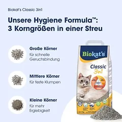 Kraikas katėms BIOKAT'S CLASSIC 3in1 10l parduotuvėje zooplus.de