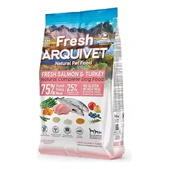 ARQUIVET Šviežias pusiau drėgnas šunų ėdalas lašiša su kalakutiena 2,5 kg photo