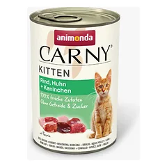 Animonda Carny Cat Kitten jautiena, višta, triušis 400 g