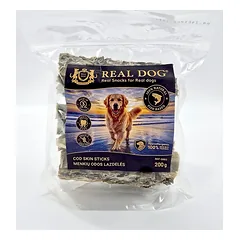 Real Dog Snacks Cod Skin Sticks 200 g parduotuvėje Petz.lt
