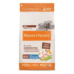 Nature’s Variety HEALTHY GRAINS MINI ADULT WHITE FISH 1,5 kg