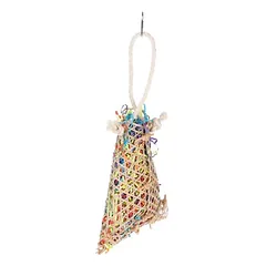TIAKI paukščių žaislas Draskymo krepšelis, apie L 38 x B 18 x H 6,5 cm — 2 nuotrauka