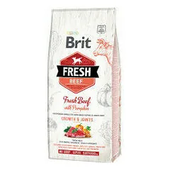 Brit Fresh Beef with Pumpkin Puppy Large sausas pašaras šunims 12 kg — 3 nuotrauka