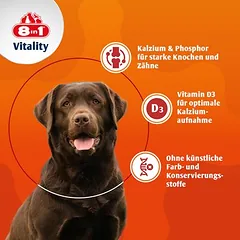 8in1 Vitality kalcio tabletės, papildas šunims, 50 - 79 g — 3 nuotrauka