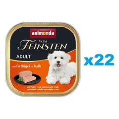 ANIMONDA Vom Feinsten Paukštiena ir veršiena 22x150 g
