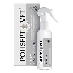 POLISEPT VET® SPRAY SILVER PRO – purškiklis žaizdoms šunims ir katėms, 200 ml