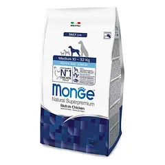 Monge MEDIUM Puppy & Junior sausas maistas vidutinių veislių šuniukams su vištiena, 0,8 kg
