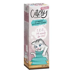 Catessy mousse lėkštutėse, drėgnas maistas katėms 14 x 90 g, 80 - 99 g — 3 nuotrauka