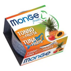 Monge Fruit konservai su tunu ir vaisiais katėms, 80 g parduotuvėje pet24.lt