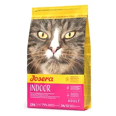 Josera Indoor begrūdis sausas pašaras katėms su paukštiena ir jūros žuvim, 2 kg