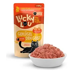 Lucky Lou Adult drėgnas maistas katėms, bandomasis rinkinys 6 x 125 g — 5 nuotrauka