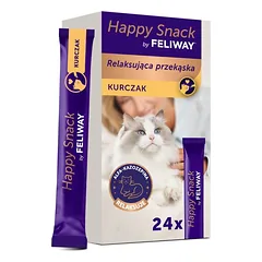 FELIWAY Happy Snack Chicken 24x15 g su vištiena, atpalaiduojanti užkandis visiems katėms nuotrauka