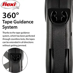 FLEXI pavadėlis šuniui Giant L Black Edition, juostinis 8m, juodas — 3 nuotrauka
