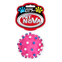 PET NOVA DOG LIFE STYLE kamuolys ežiukas 7 cm. rožinės spalvos